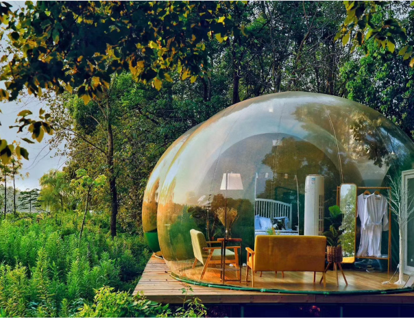 Zdjęcie namiotu bubble house