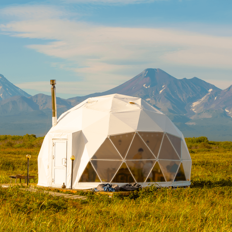 Zdjęcie namiotu sferycznego